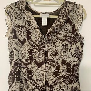 Worthington floral silk blouse [copy]